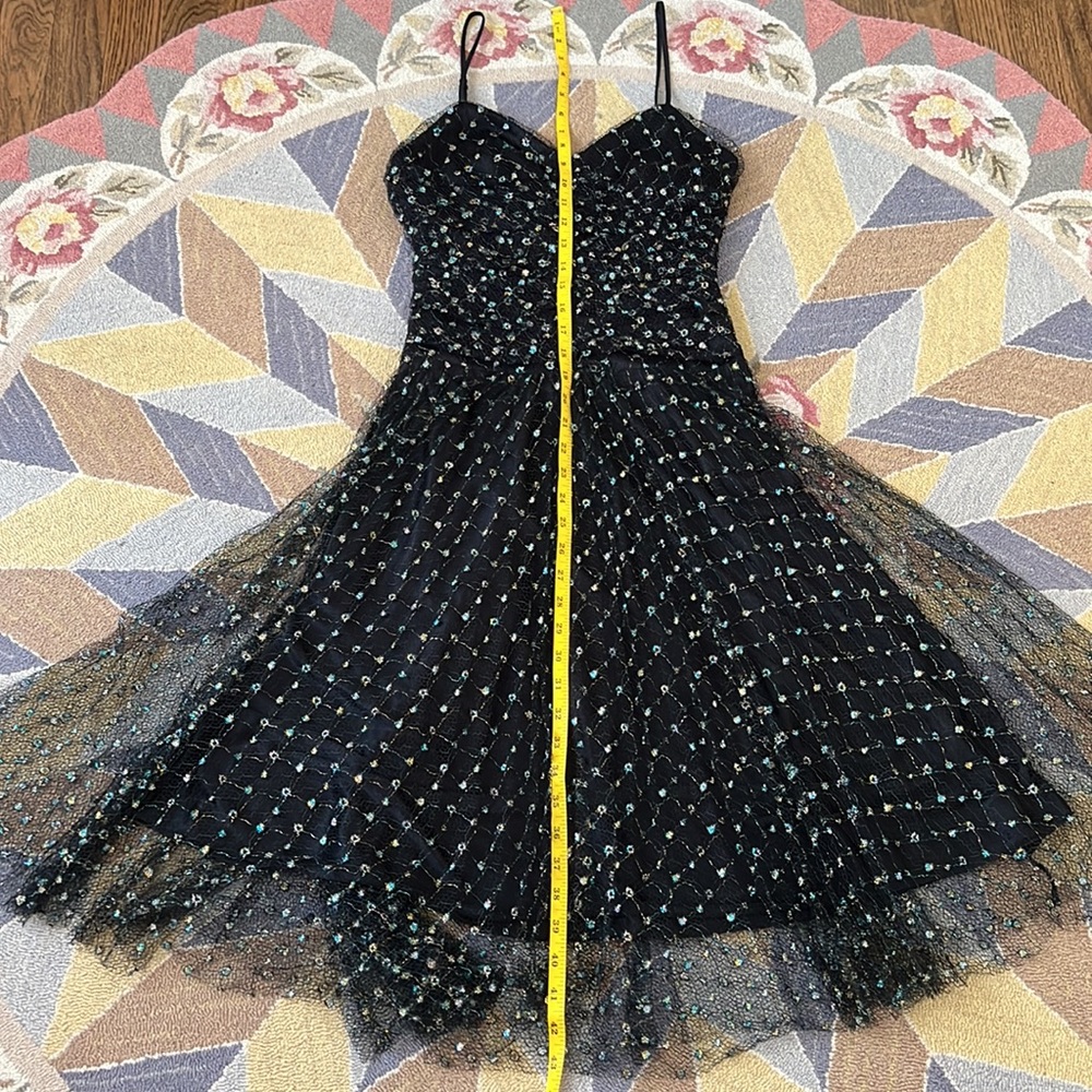 VINTAGE BETSEY JOHNSON BNWT NEW TULLE LACE PROM BARBIE MIDI DRESS XS S 0 2 4 - Picture 10 of 15